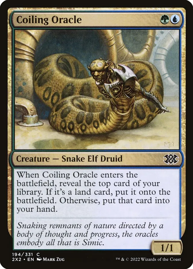 2022 Double Masters 2022 Coiling Oracle common #194 common card image