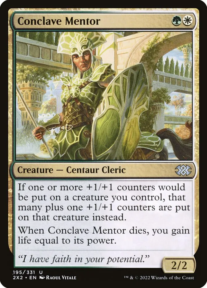 2022 Double Masters 2022 Conclave Mentor uncommon #195 uncommon card image