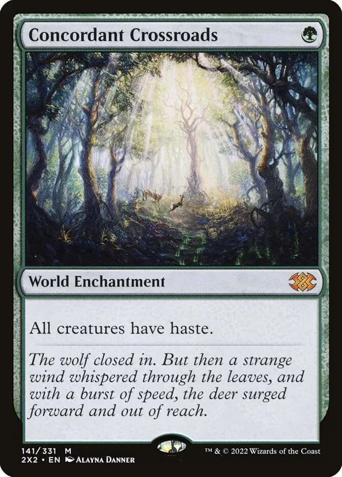 2022 Double Masters 2022 Concordant Crossroads #141 mythic card image