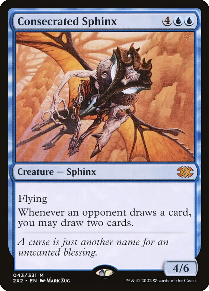 2022 Double Masters 2022 Consecrated Sphinx mythic #43 mythic card image