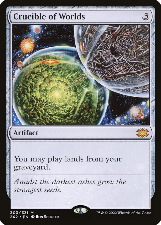 2022 Double Masters 2022 Crucible of Worlds #303 mythic card image