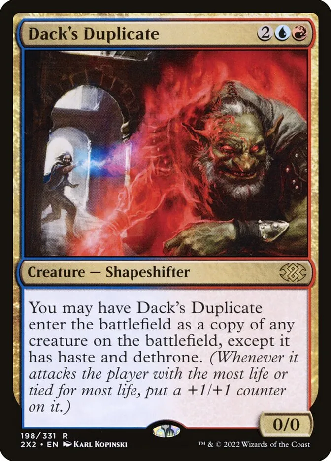 2022 Double Masters 2022 Dack's Duplicate rare #198 rare card image