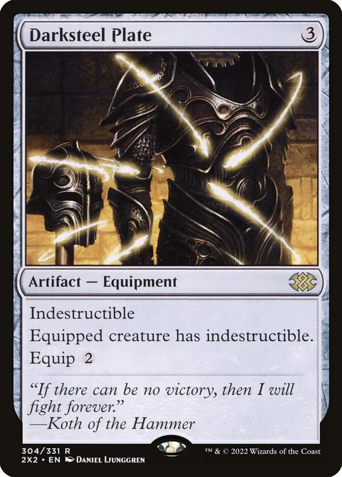 2022 Double Masters 2022 Darksteel Plate #304 rare card image