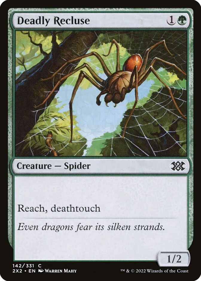 2022 Double Masters 2022 Deadly Recluse #142 common card image