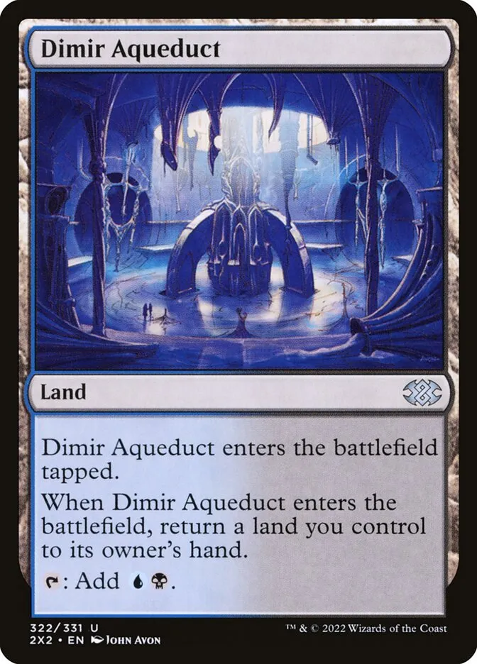 2022 Double Masters 2022 Dimir Aqueduct #322 uncommon card image
