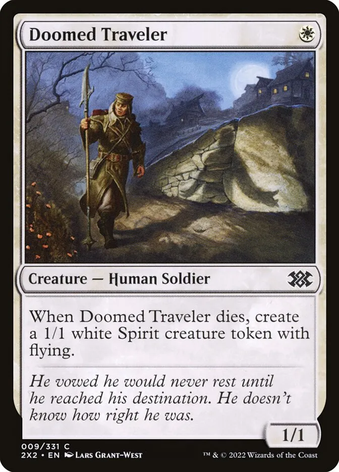 2022 Double Masters 2022 Doomed Traveler common #9 common card image