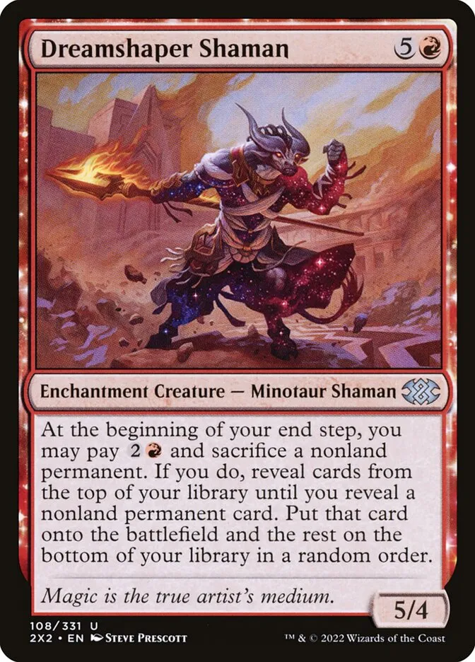 2022 Double Masters 2022 Dreamshaper Shaman #108 uncommon card image