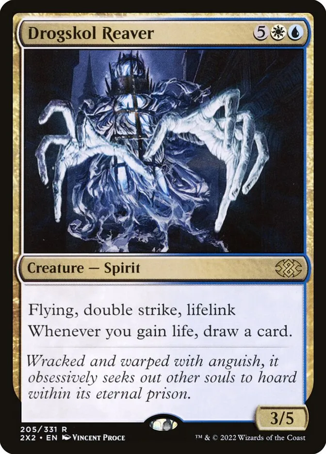 2022 Double Masters 2022 Drogskol Reaver [Foil] rare #205 rare card image