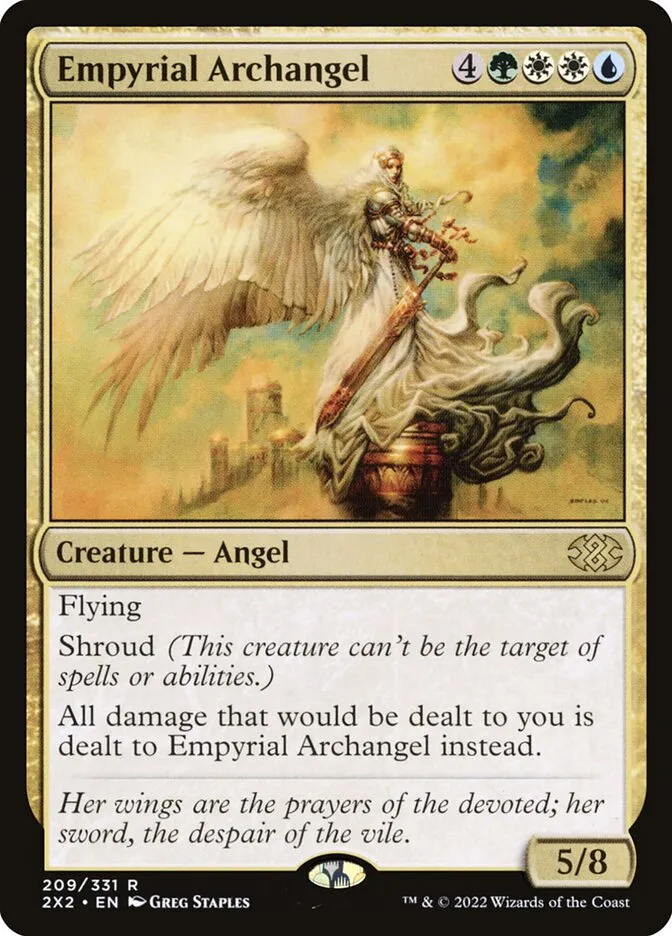2022 Double Masters 2022 Empyrial Archangel [Foil] rare #209 rare card image