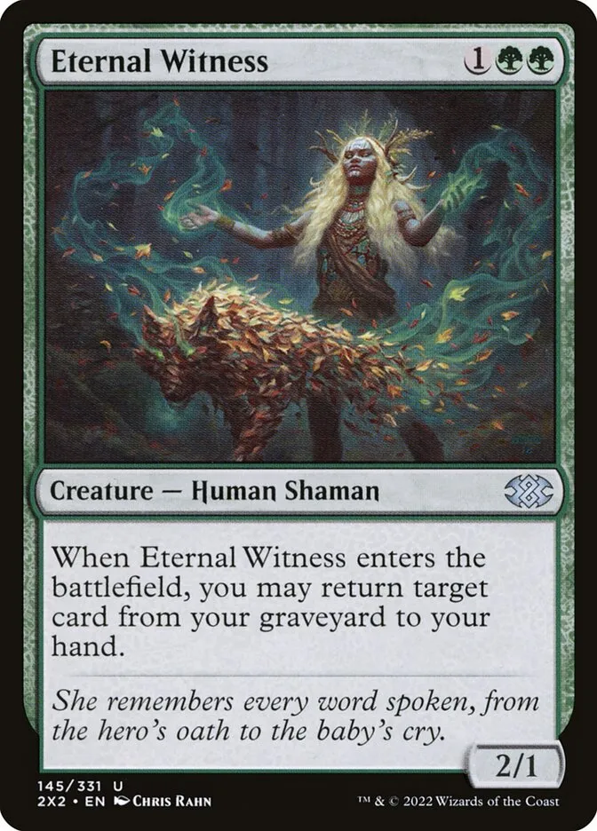 2022 Double Masters 2022 Eternal Witness [Extended Art] uncommon #145 uncommon card image