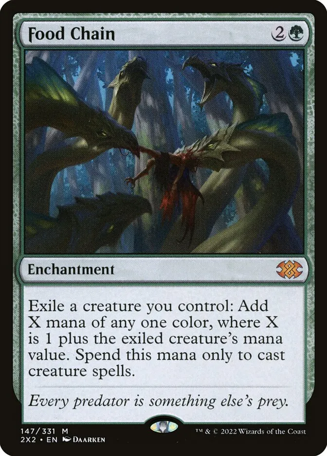 2022 Double Masters 2022 Food Chain #147 mythic card image