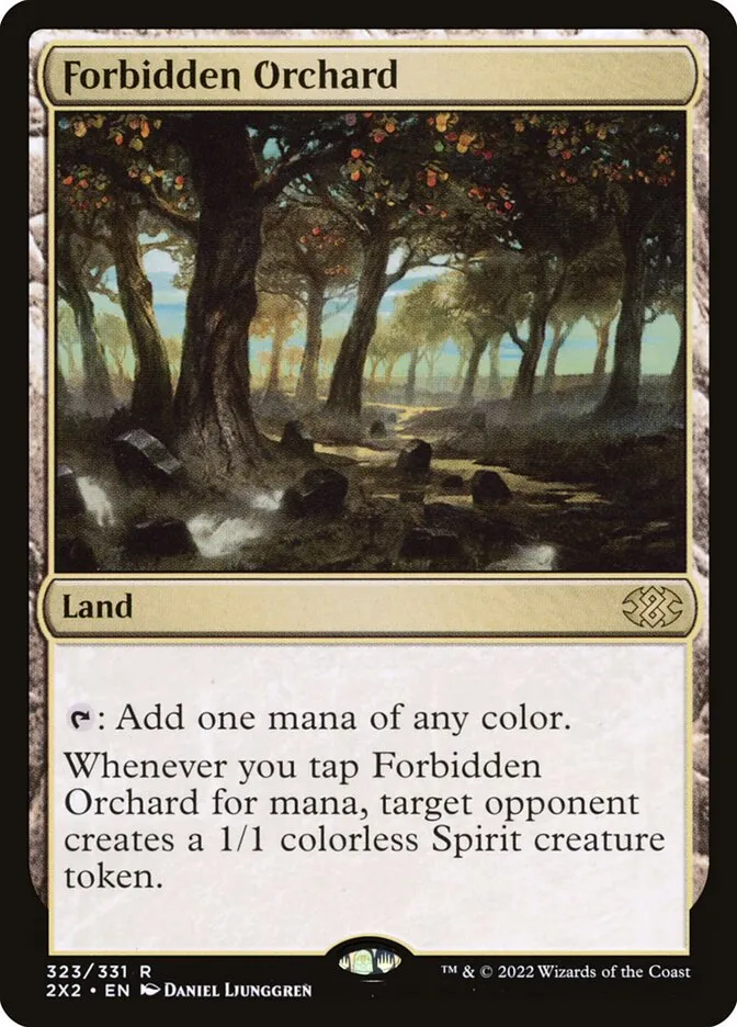 2022 Double Masters 2022 Forbidden Orchard #323 rare card image