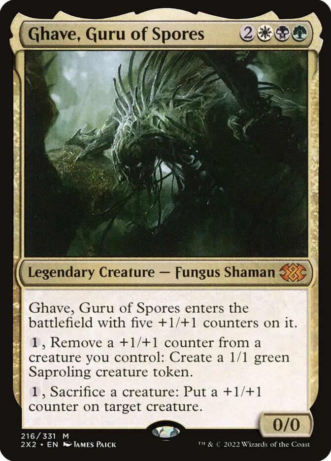2022 Double Masters 2022 Ghave, Guru of Spores #216 mythic card image