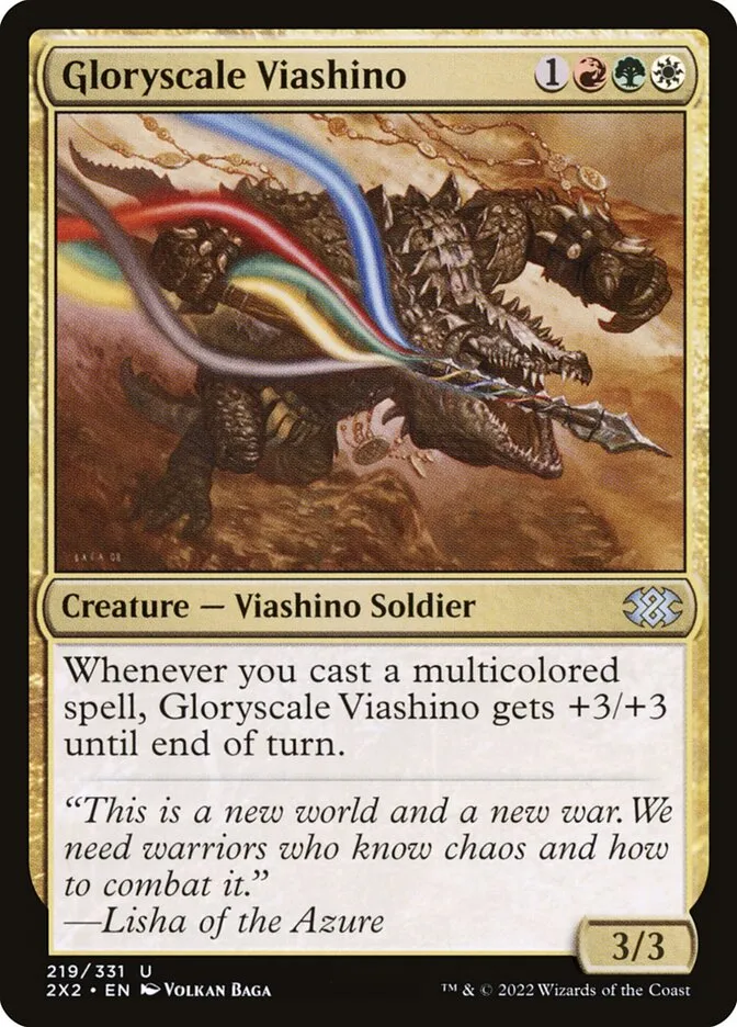 2022 Double Masters 2022 Gloryscale Viashino #219 uncommon card image