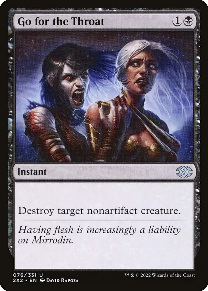 2022 Double Masters 2022 Go for the Throat #76 uncommon card image