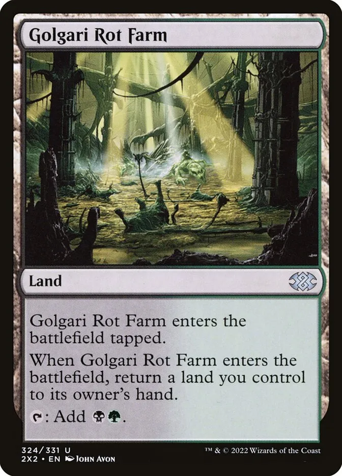 2022 Double Masters 2022 Golgari Rot Farm #324 uncommon card image
