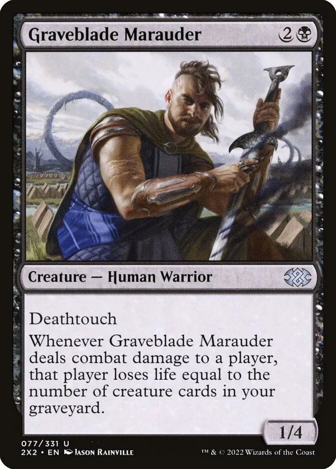 2022 Double Masters 2022 Graveblade Marauder #77 uncommon card image
