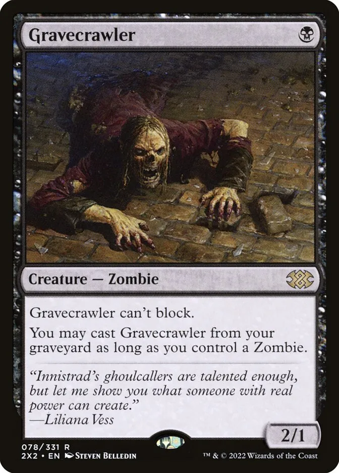 2022 Double Masters 2022 Gravecrawler #78 rare card image