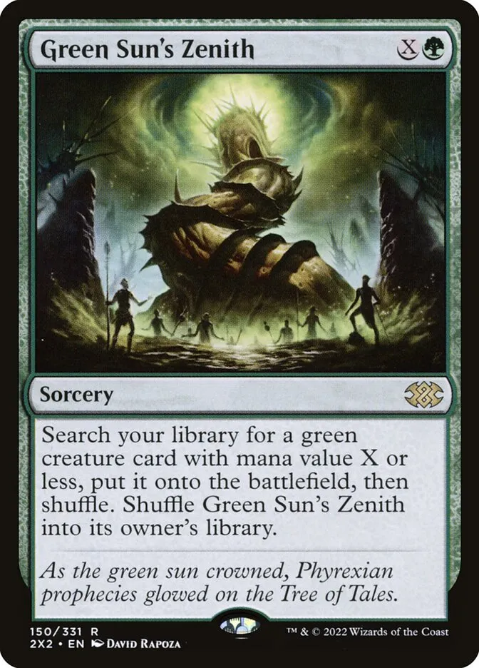 2022 Double Masters 2022 Green Sun's Zenith #150 rare card image