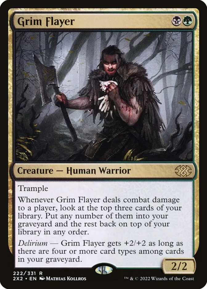 2022 Double Masters 2022 Grim Flayer #222 rare card image
