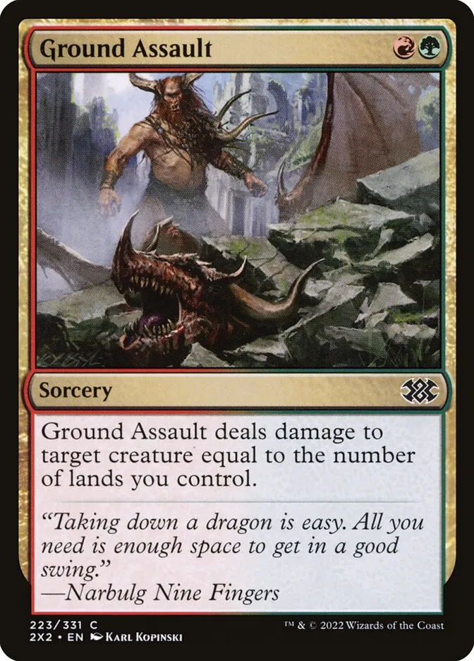 2022 Double Masters 2022 Ground Assault [Foil] common #223 common card image