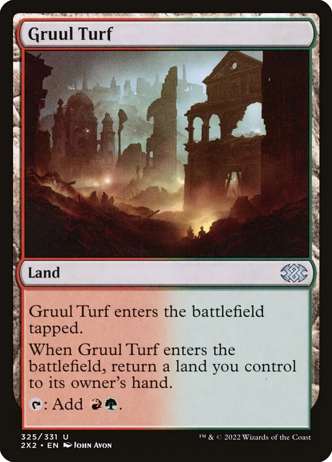 2022 Double Masters 2022 Gruul Turf #325 uncommon card image