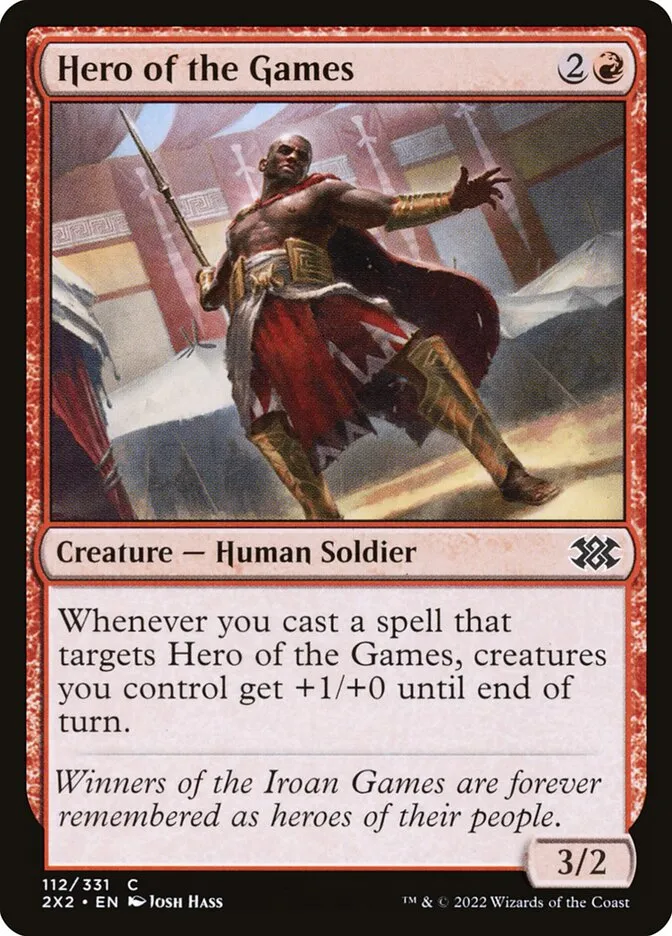 2022 Double Masters 2022 Hero of the Games #112 common card image