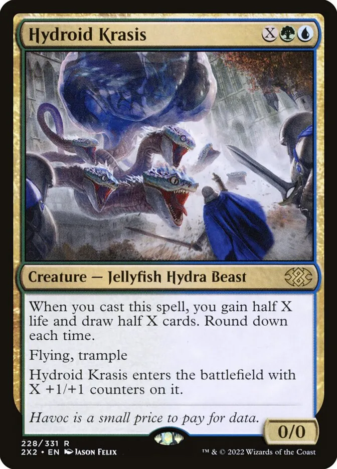 2022 Double Masters 2022 Hydroid Krasis #228 rare card image