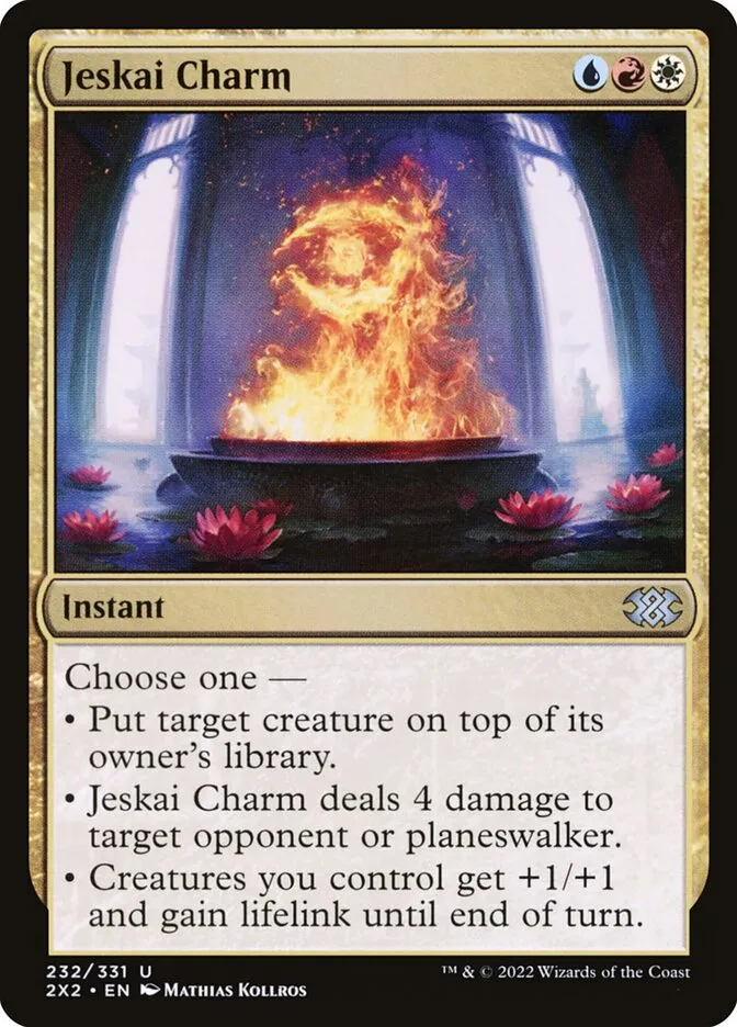 2022 Double Masters 2022 Jeskai Charm uncommon #232 uncommon card image