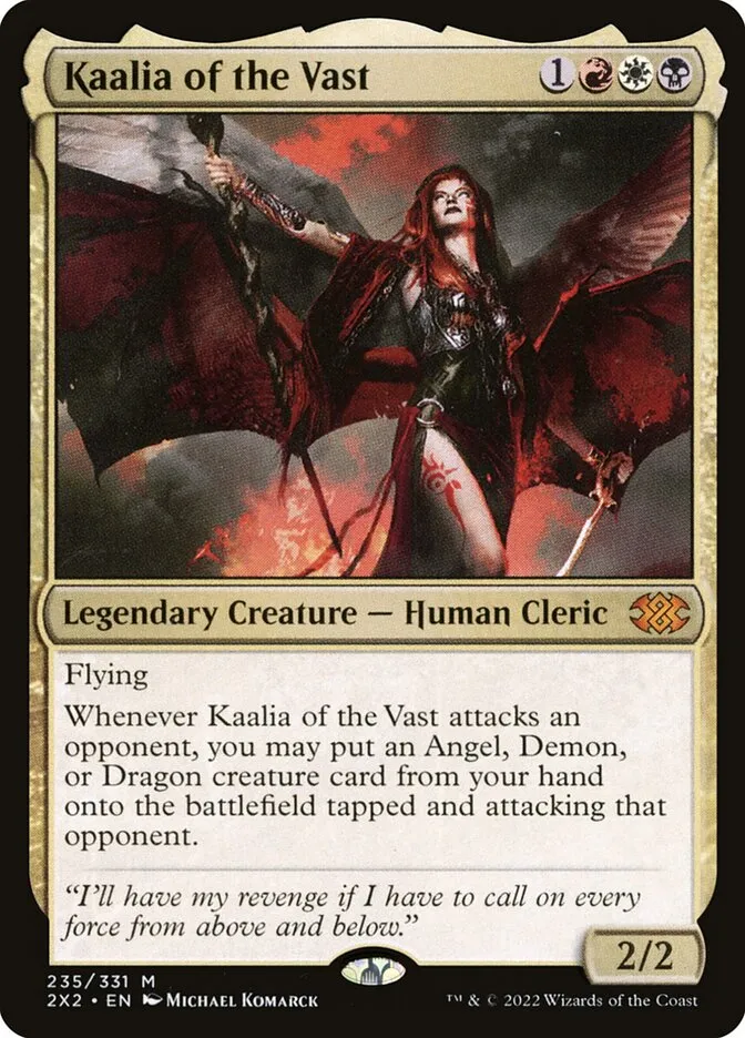 2022 Double Masters 2022 Kaalia of the Vast #235 mythic card image
