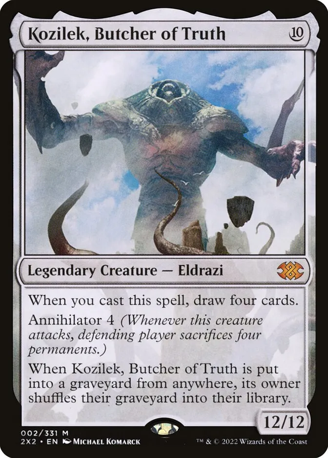 2022 Double Masters 2022 Kozilek, Butcher of Truth mythic #2 mythic card image