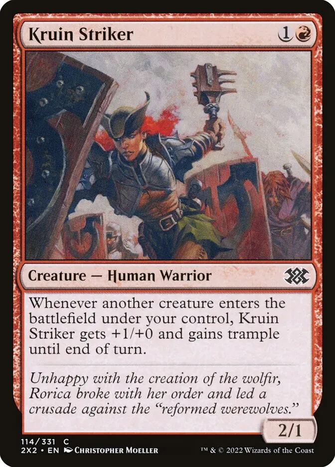 2022 Double Masters 2022 Kruin Striker #114 common card image