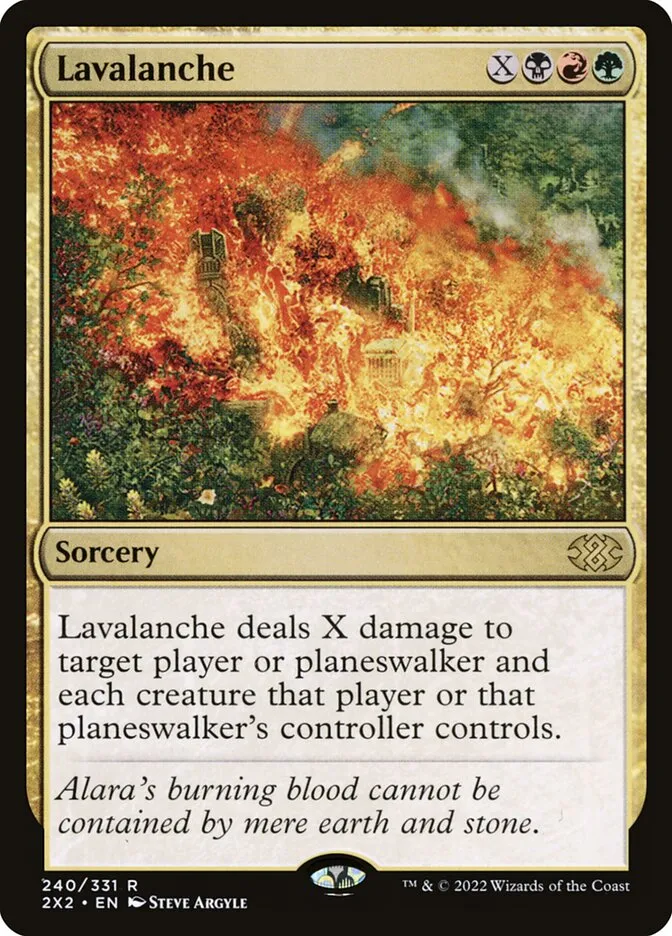 2022 Double Masters 2022 Lavalanche #240 rare card image