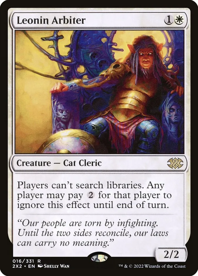 2022 Double Masters 2022 Leonin Arbiter rare #16 rare card image