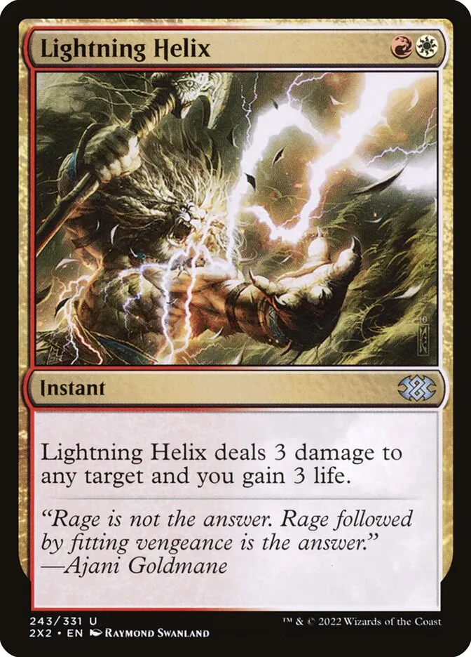 2022 Double Masters 2022 Lightning Helix uncommon #243 uncommon card image