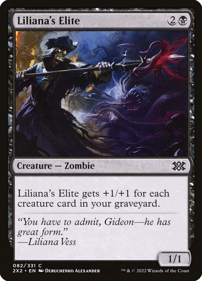 2022 Double Masters 2022 Liliana's Elite #82 common card image