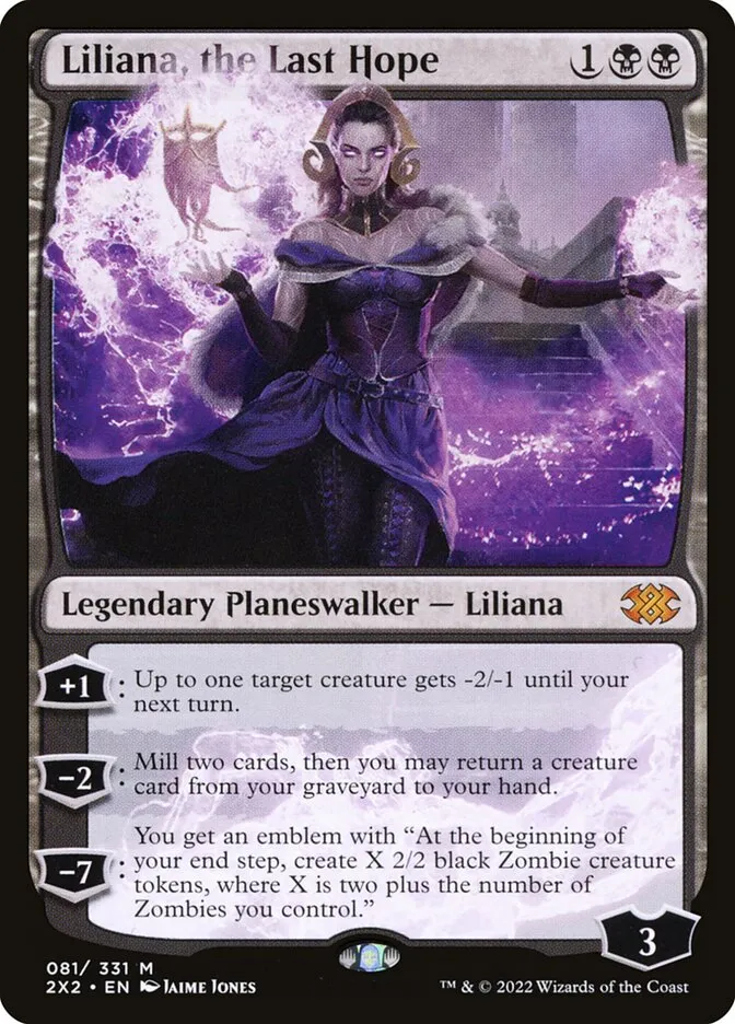 2022 Double Masters 2022 Liliana, the Last Hope #81 mythic card image