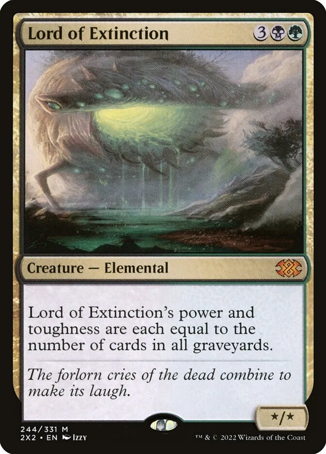 2022 Double Masters 2022 Lord of Extinction #244 mythic card image