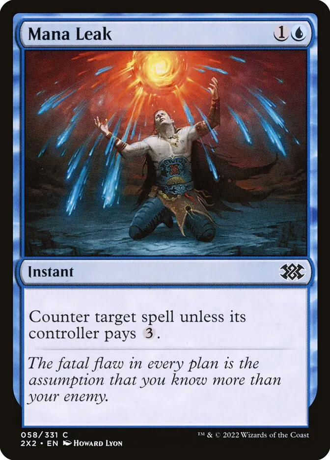 2022 Double Masters 2022 Mana Leak common #58 common card image
