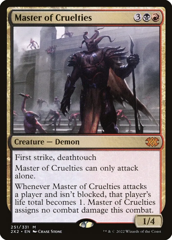 2022 Double Masters 2022 Master of Cruelties #251 mythic card image