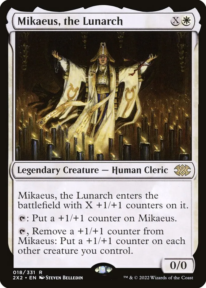 2022 Double Masters 2022 Mikaeus, the Lunarch rare #18 rare card image