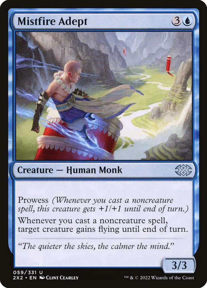 2022 Double Masters 2022 Mistfire Adept uncommon #59 uncommon card image