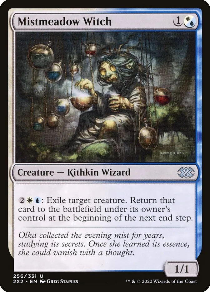 2022 Double Masters 2022 Mistmeadow Witch uncommon #256 uncommon card image