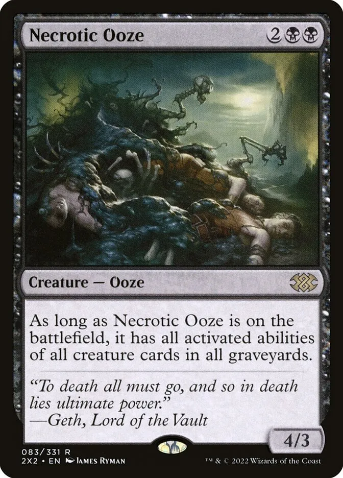 2022 Double Masters 2022 Necrotic Ooze #83 rare card image