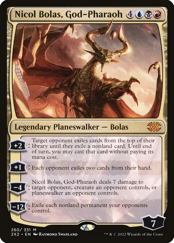 2022 Double Masters 2022 Nicol Bolas, God-Pharaoh #260 mythic card image