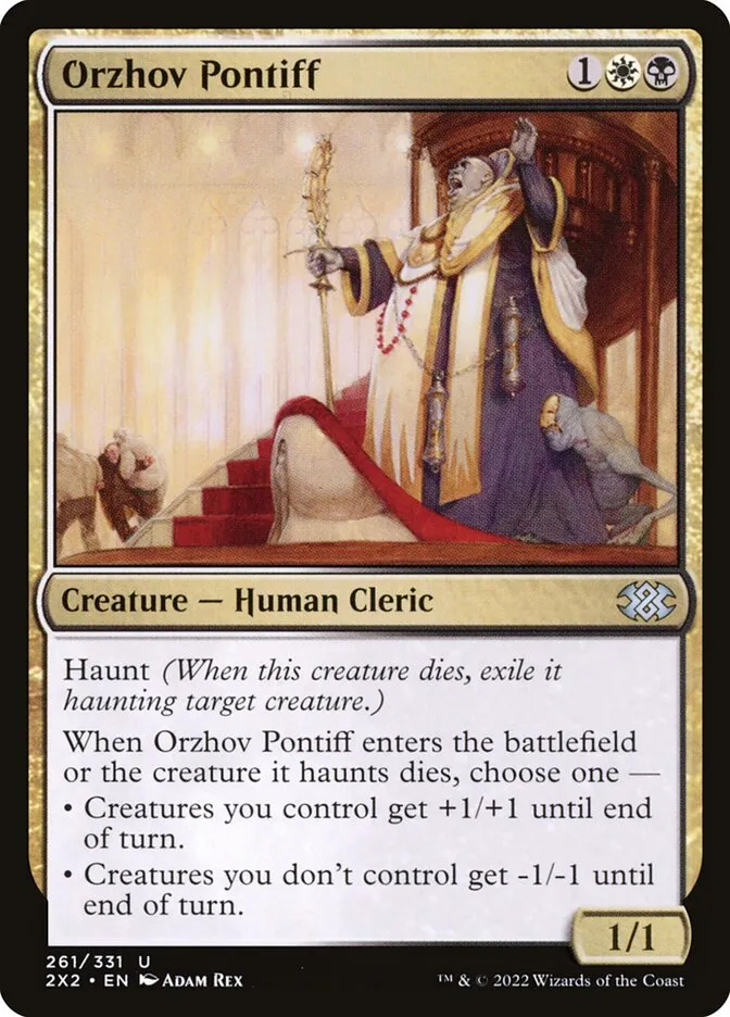 2022 Double Masters 2022 Orzhov Pontiff #261 uncommon card image