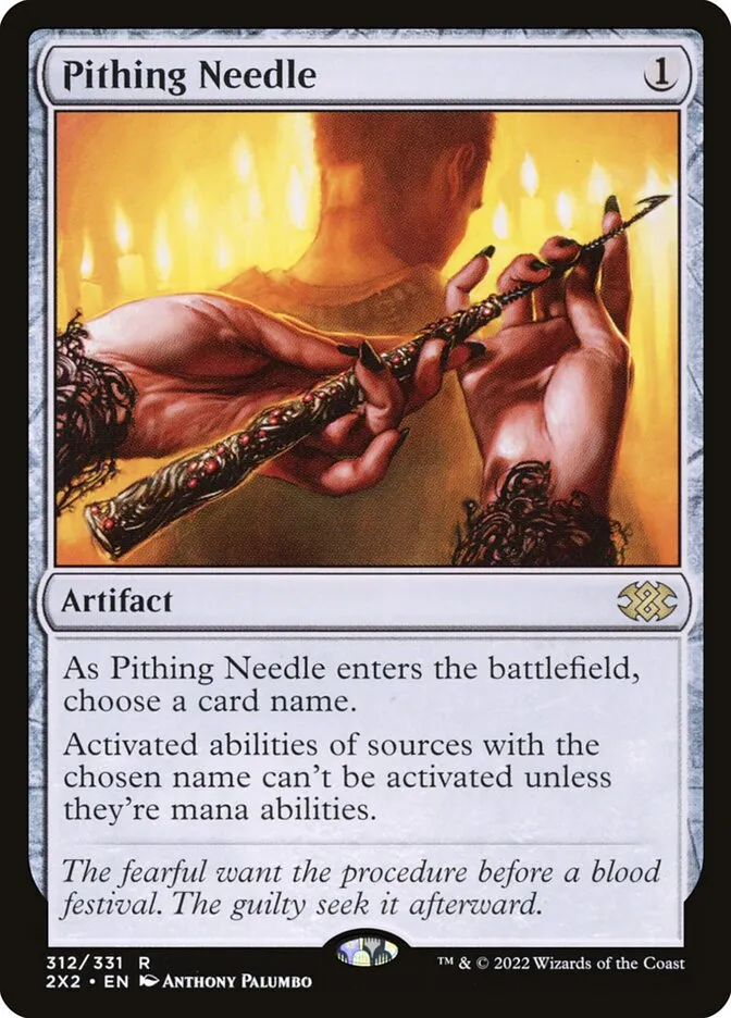 2022 Double Masters 2022 Pithing Needle #312 rare card image