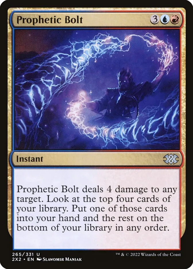 2022 Double Masters 2022 Prophetic Bolt uncommon #265 uncommon card image