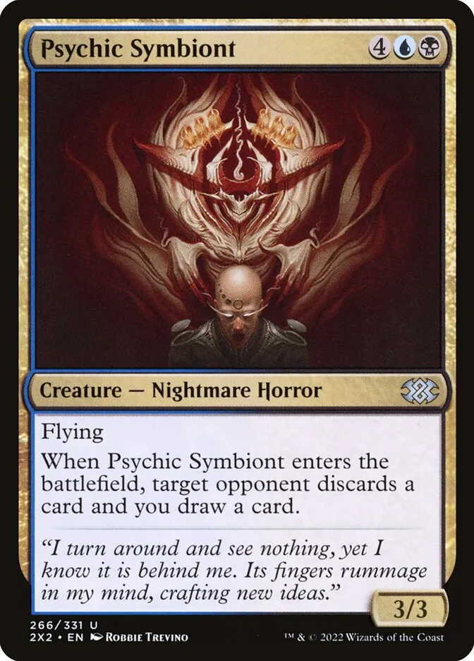 2022 Double Masters 2022 Psychic Symbiont #266 uncommon card image