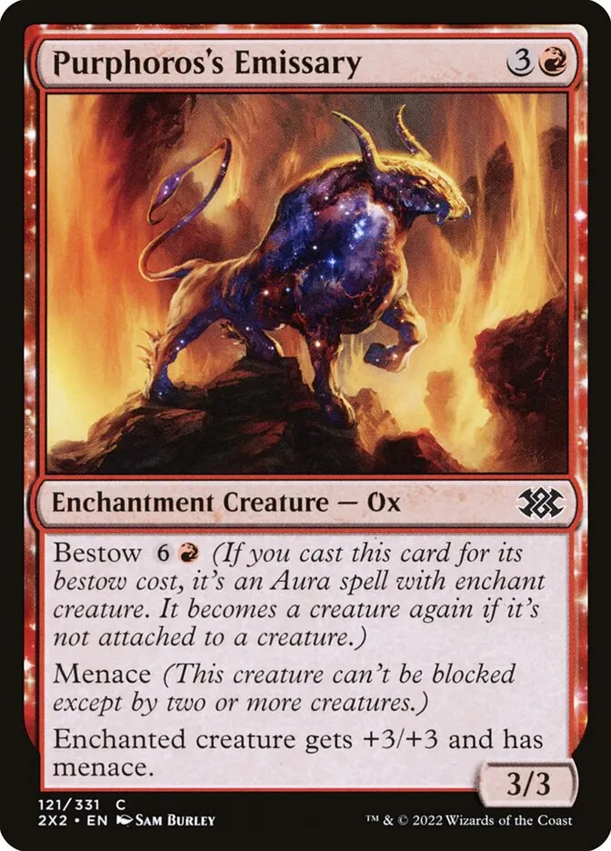 2022 Double Masters 2022 Purphoros's Emissary #121 common card image